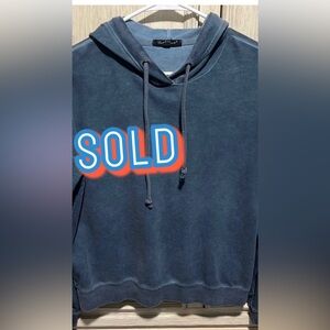 velvet Heart Navy Hoodie